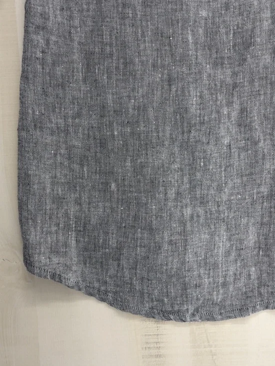 nwot NUTHATCH Maine lagenlook artist linen tunic 3/4 sleeve gray blouse top S - Picture 6 of 8